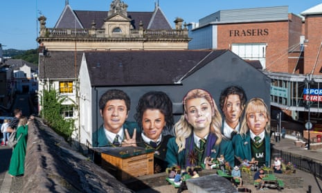 A ‘Derry Girls’ mural in Derry city