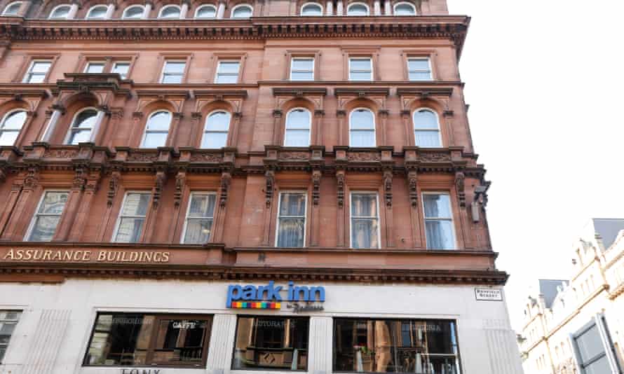 The Park Inn, in central Glasgow, which housed asylum seekers.
