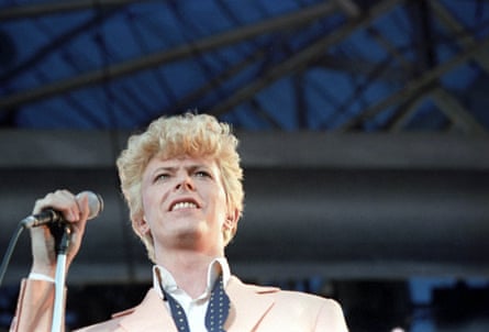 David Bowie plays the Milton Keynes Bowl in 1983 on the Serious Moonlight Tour.