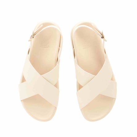 Ancient Greek Sandals - Ikesia - off white - £215