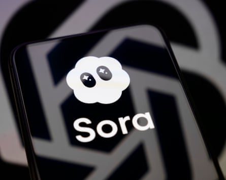 The Sora logo on a smartphone screen.