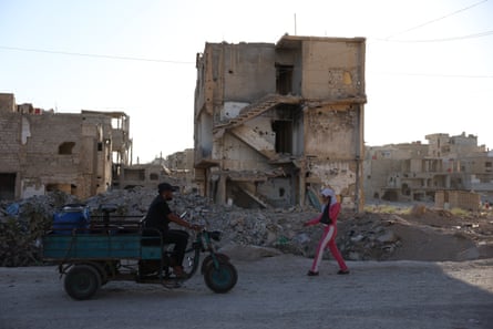 Destruction in Tadamon.