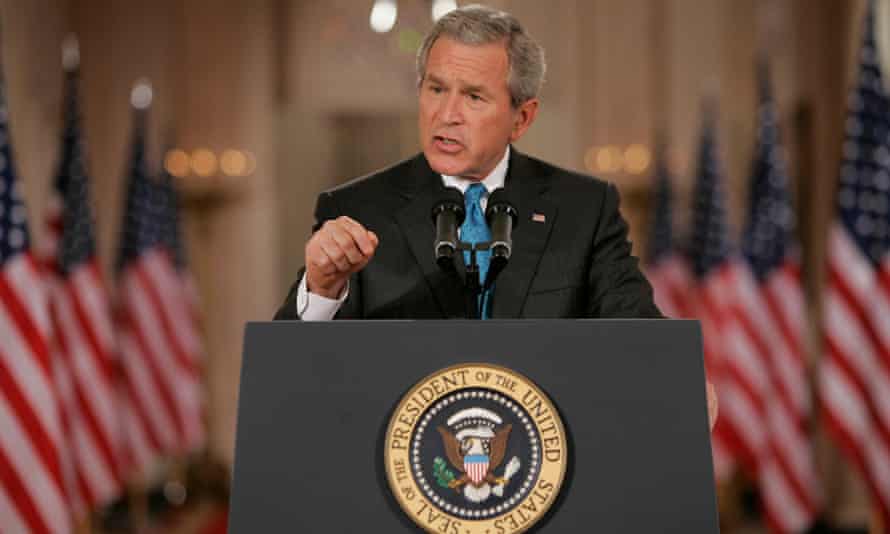 George W Bush acknowledges the existence of the CIA black site prisons as he announces the transfer to Guantánamo Bay of 14 ‘high value’ detainees on 6 September 2006.