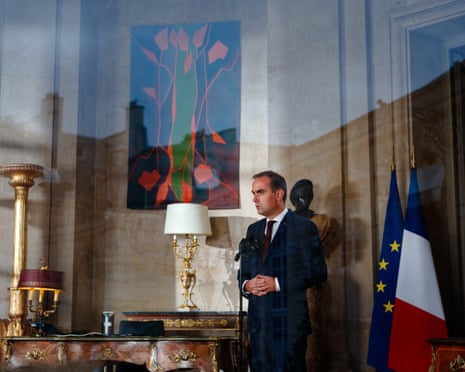 France's prime minister Sébastien Lecornu makes a statement regarding the situation in high schools, fuel prices, the agricultural crisis, and the France's financial situation in Paris.