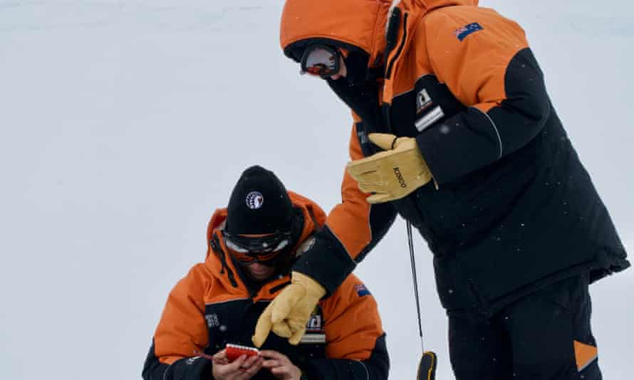 University of Canterbury researchers work in Antarctica in 2019.