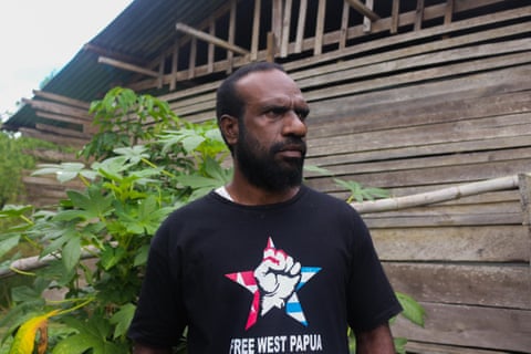 West Papuan independence activist Charles Sraun in Merauke, West Papua.