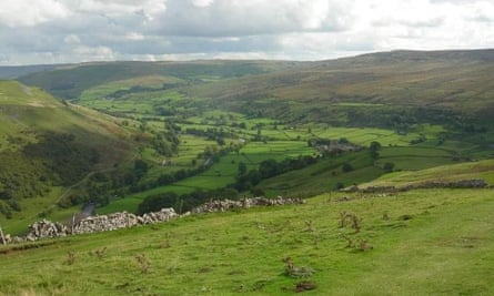 The view down Swaledale.