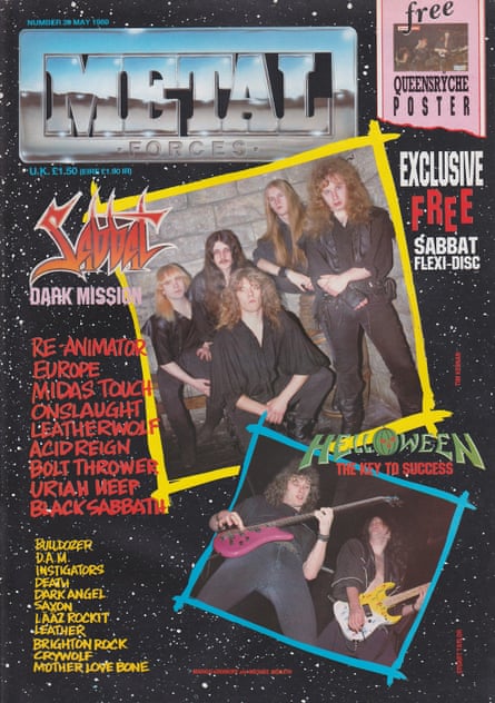 Metal Forces magazine, May 1989, with Sabbat on the cover.