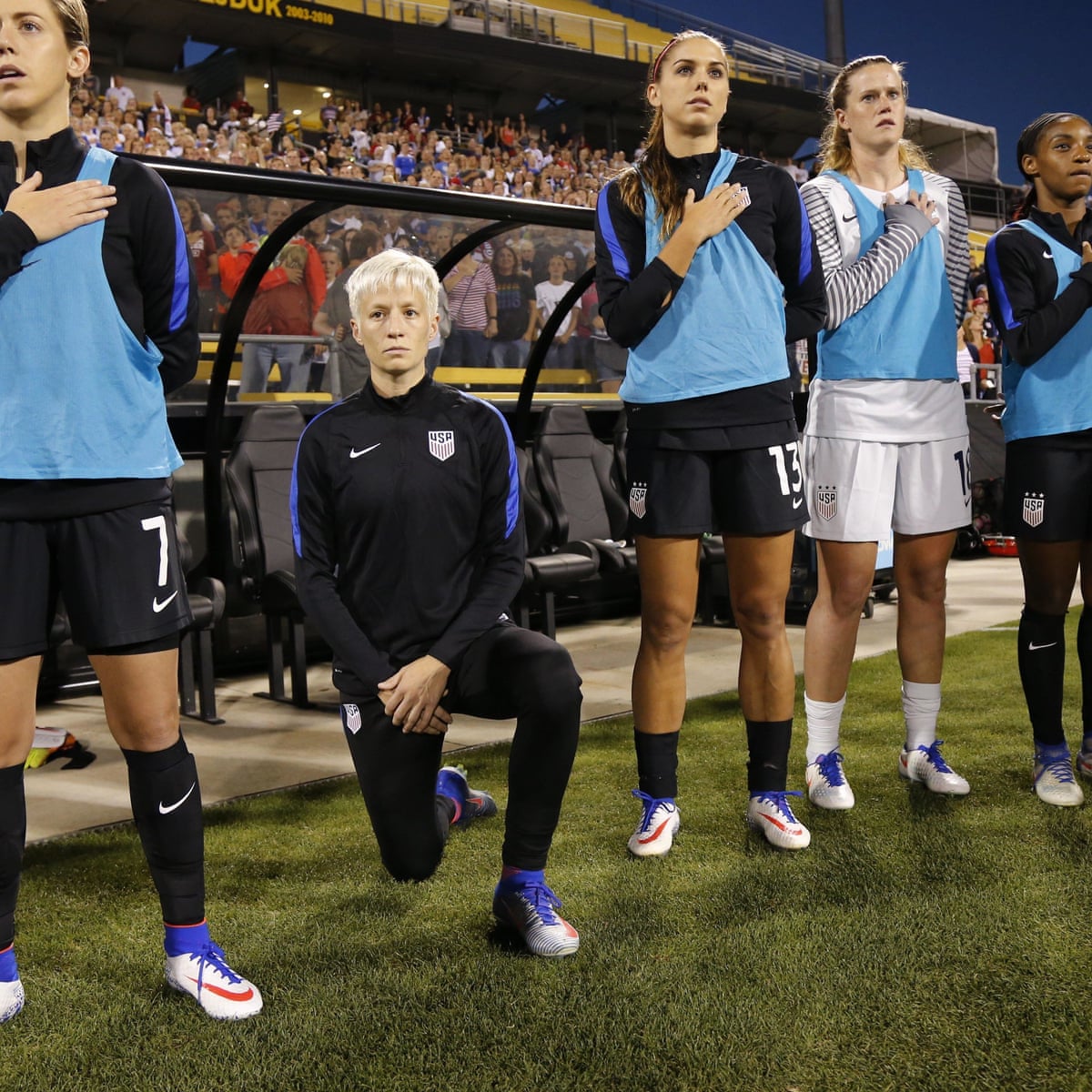 Megan Rapinoe On Taking A Knee White People Were Mad Whew Were They Mad Megan Rapinoe The Guardian Megan Rapinoe On Taking A Knee White People Were Mad Whew Were They Mad Megan Rapinoe The Guardian