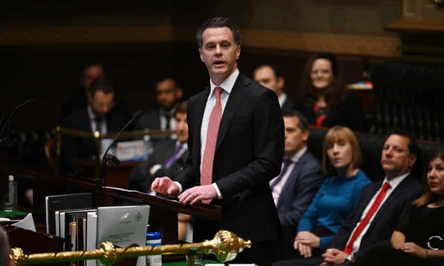 NSW opposition leader Chris Minns delivers his budget reply speech