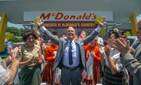 We’re all burgered … Michael Keaton as Ray Kroc in The Founder.