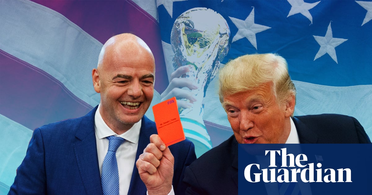 Donald Trump, freshly self-appointed as assistant referee to the free world, prepares to review the World Cup on the only monitor that matters: Fox News.