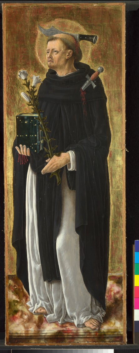Giorgio Schiavone, Saint Peter Martyr, probably 1456-61 (c) The National Gallery, London
