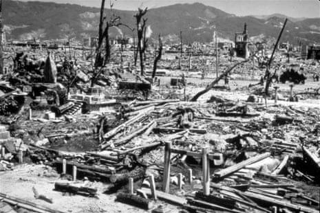 The devastated city