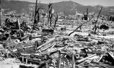 Hiroshima, Japan, in August 1945 after the atomic bomb was dropped.