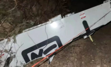 Part of the wreckage of the China Eastern Boeing 737-800, which crashed on to a mountainside in China's southern Guangxi region, killing 132 people.