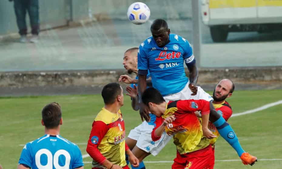 Napoli’s Kalidou Koulibaly in pre-season action last weekend.