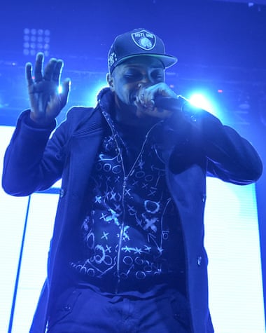 Rapper TI performing at Madison Square Garden in New York.