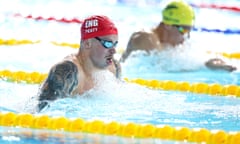 Adam Peaty in the 100m breaststroke final.