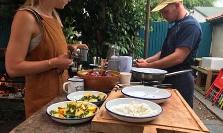 The camp’s food was excellent.