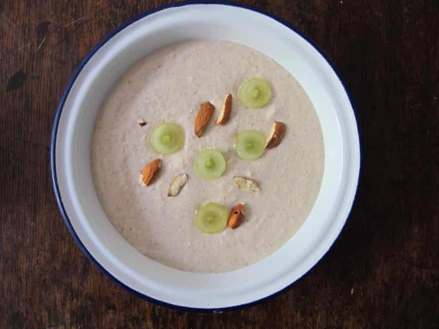 Myriam de Solages’ soup features almond milk.