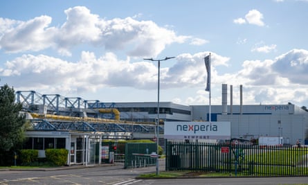 Une vue générale de l'usine de Nexperia à Newport
