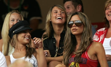 Cheryl Tweedy, Coleen Rooney and Victoria Beckham in Germany in 2006.