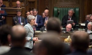 Theresa May makes a statement on Brexit in the Commons