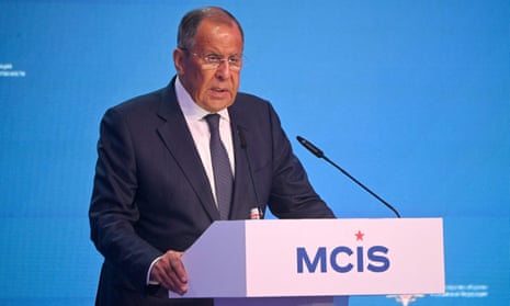 Russia's foreign minister Sergei Lavrov.