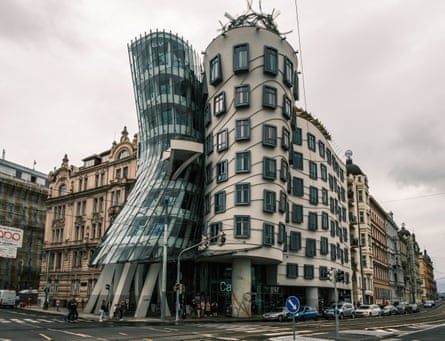 The Dancing House in Prague, designed by the Croatian-Czech architect Vlado Milunić in collaboration with Frank Gehry.