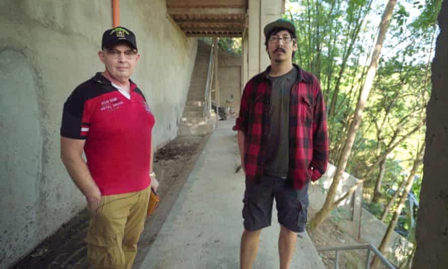 Jim Watkins with his son Ron Watkins.