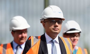 The chancellor, Sajid Javid, visit to the National Grid training centre near Newark in August.