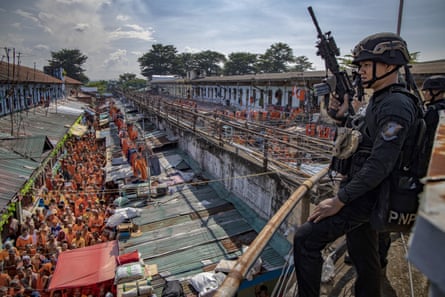 Following an explosion in 2019, police made inmates gather outside their cells. The explosion occurred while jail officials and police were demolishing illegal structures built inside the prison.