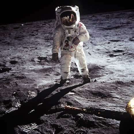 model of man on moon landing