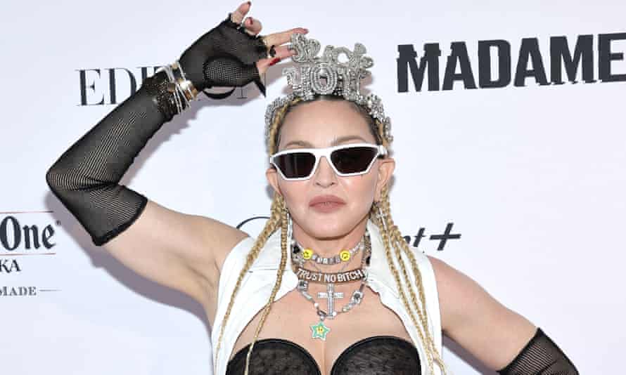 Madonna on the carpet ahead of the world premiere of Madonna’s Madame X.