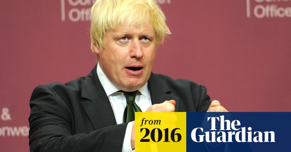 Boris Johnson Backs Brexit Pressure Campaign Change Britain Boris Johnson The Guardian
