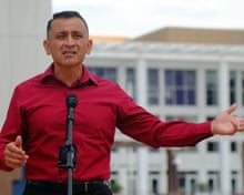 Albuquerque mayoral candidate interrupted by drone carrying sex toy video | New Mexico | The Guardian Albuquerque mayoral candidate interrupted by drone carrying sex toy video | New Mexico | The Guardian