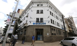 The Barclays bank market branch along Muindi Mbingu street in Kenya’s capital Nairobi.