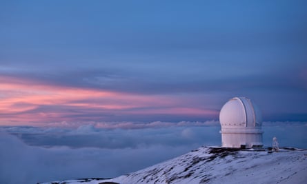 The Canada-France-Hawaii Observatory on Mauna Kea in Hawaii.