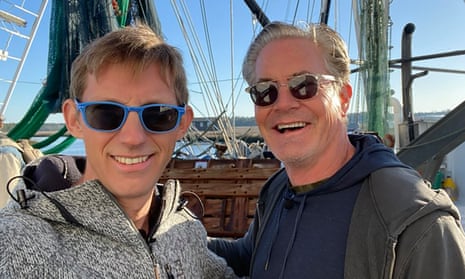 Something fishy … Joshua Davis, left, and Kyle MacLachlan, who says: ‘The shrimp trade is a tough business and at that time it was in a depression.’