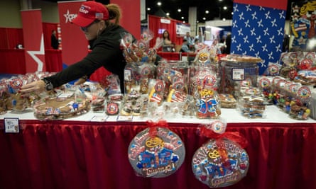 Trump-themed gingerbread is seen for sale at CPAC.