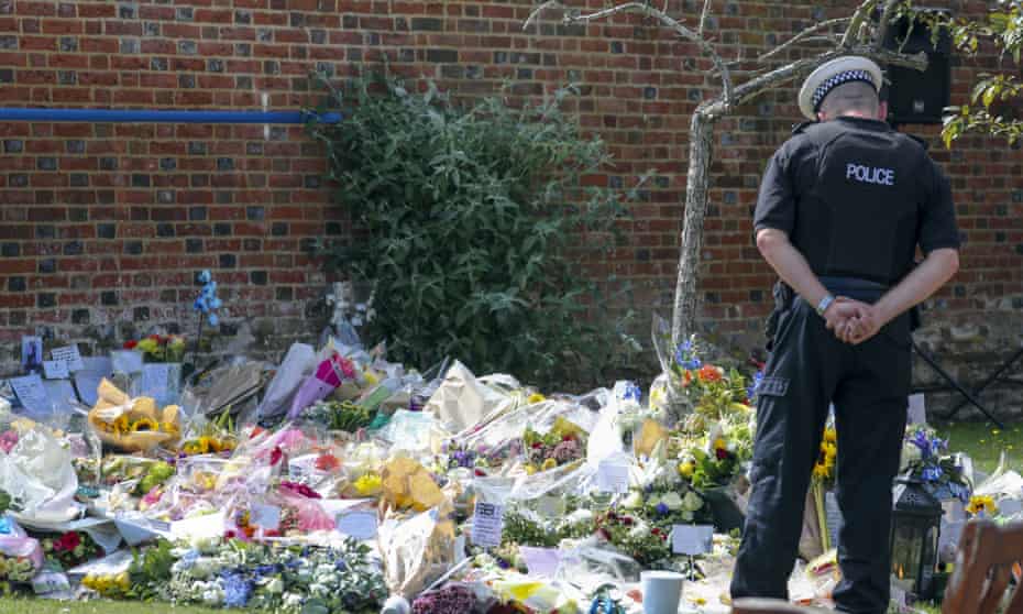Floral tributes for PC Andrew Harper