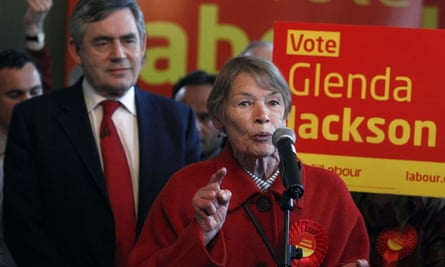 Jackson campaigning in her north London constituency with Gordon Brown in the 2010 general election campaign.