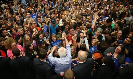 Bernie Sanders rally Indiana US election 2016