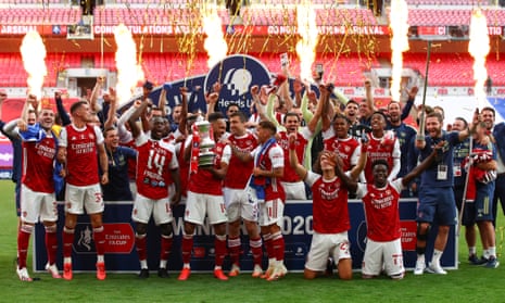 Pierre-Emerick Aubameyang starred with two goals against Chelsea – as Mikel Arteta’s side came from behind to win the FA Cup, as Arsenal won the trophy for the 14th time.