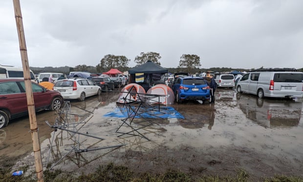 Scenes from the campsite at Splendour in the Grass.