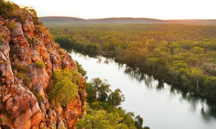 Katherine River from the top at sunset.CY5JEP Katherine River from the top at sunset.