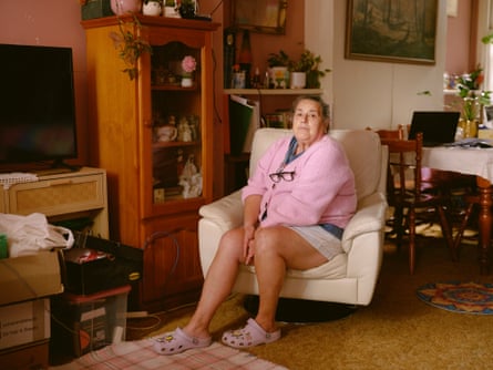 Ellen in her mother's lounge room