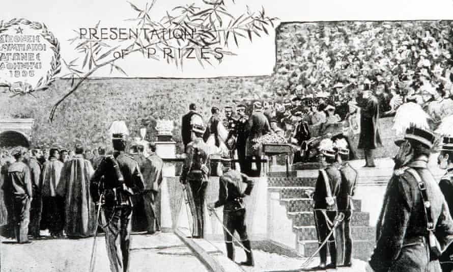 Παρουσίαση βραβείων, Ολυμπιακοί Αγώνες.  Αθηνα, Ελλάδα.