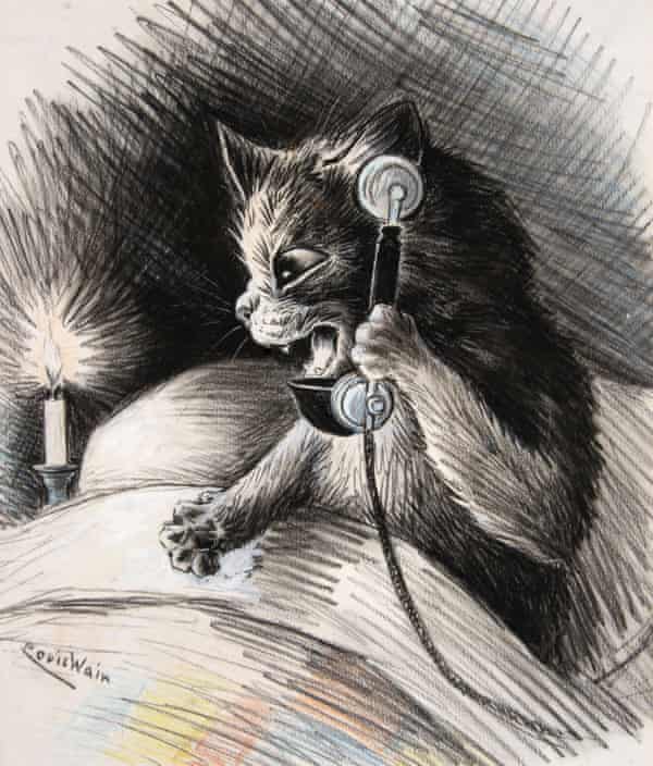 Una de las imágenes antropomórficas de Louis Wain